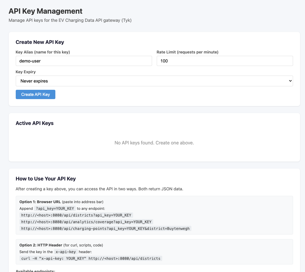 API Key Admin